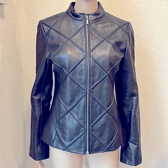 Vintage Mossimo Leather Jacket - Picture 1 of 2